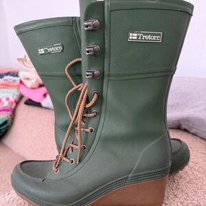 Wedge Rain Boots
